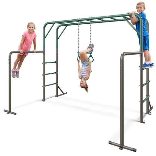 Trapeze swing jungle gym with - trapeze,