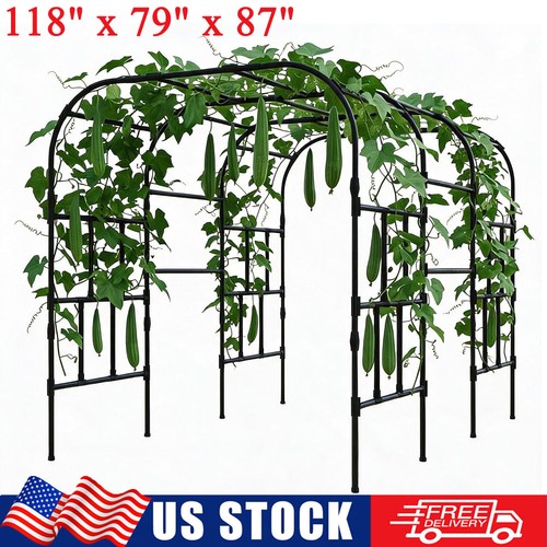 Steel garden yard arch - 87",