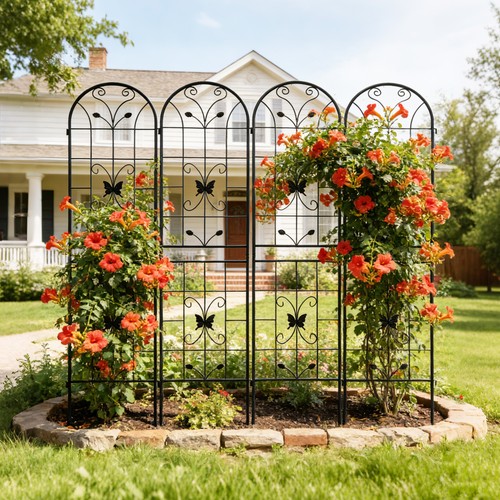 Pack metal garden trellis - metal,