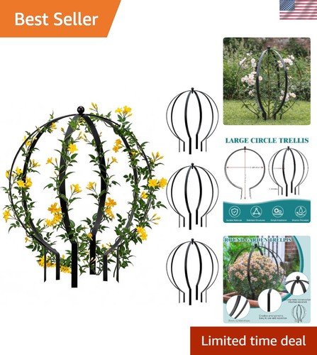 Rustproof round garden trellis - rustproof,